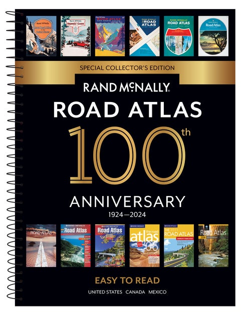 Item #352909 2024 Midsize Easy to Read - 100th Anniversary Collector’s Edition. Rand McNally