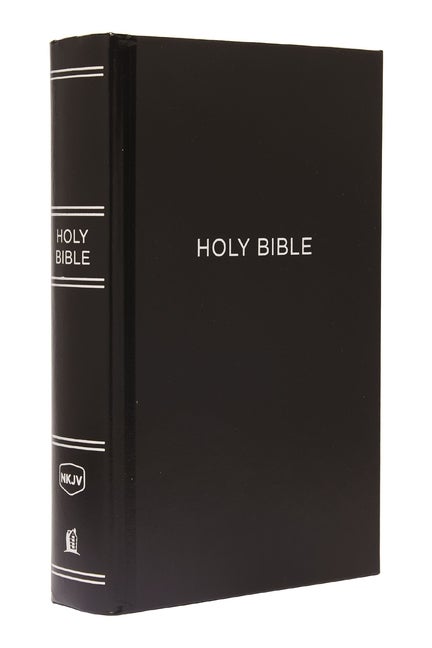Item #336420 NKJV, Pew Bible, Large Print, Hardcover, Black, Red Letter, Comfort Print: Holy...