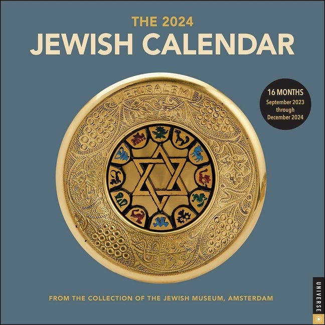 Item #337572 The Jewish Calendar 2023–2024 (5784) 16-Month Wall Calendar. Amsterdam Jewish...