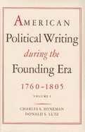 Item #344642 American Political Vol 1. Charles Hyneman, Donald, Lutz