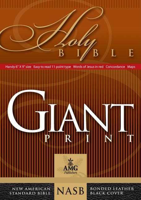 Item #336717 Giant Print Handy-Size Bible Black (AMG Giant Print Handy-Size Bibles)