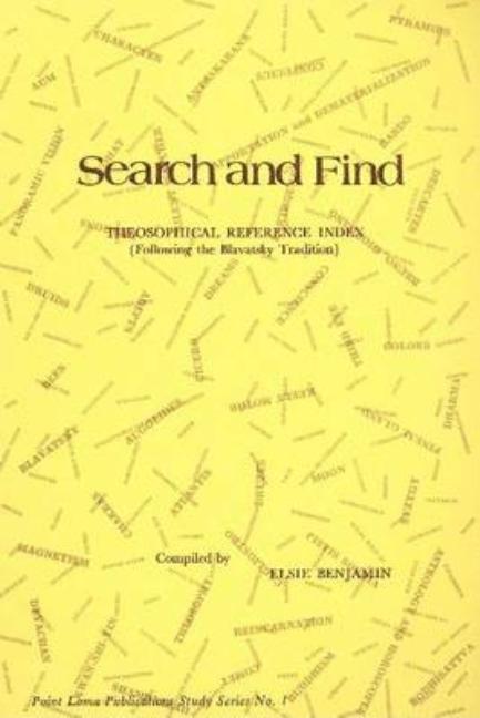 Item #101865 Search and Find: Theosophical Reference Index (Following the Blavatsky Tradition)....