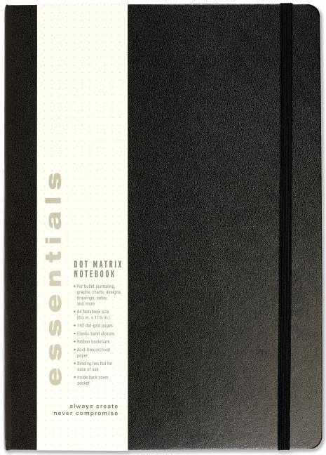 Item #327194 Essentials Dot Matrix Notebook, Extra Large, A4 Size. Peter Pauper Press