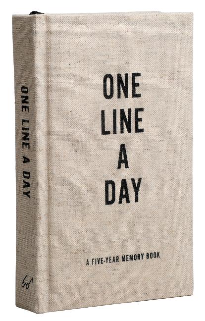 Item #337695 Canvas One Line a Day: A Five-Year Memory Book (Yearly Memory Journal and Diary,...