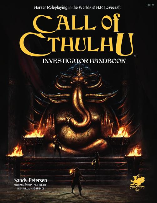Item #441682 Investigator's Handbook. Sandy Petersen