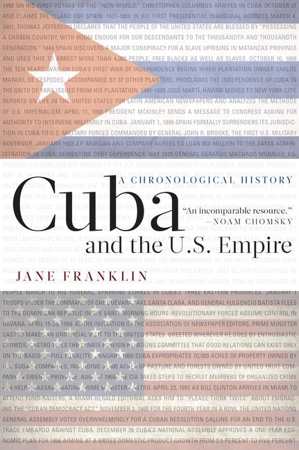 Item #330986 Cuba and the U.S. Empire: A Chronological History. Jane Franklin
