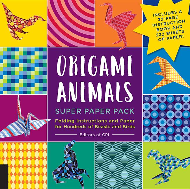 Item #321195 Origami Animals Super Paper Pack: Folding Instructions and Paper for Hundreds of...