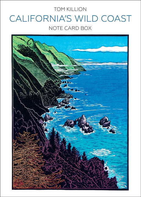 Item #350861 California's Wild Coast Note Card Box. Tom Killion