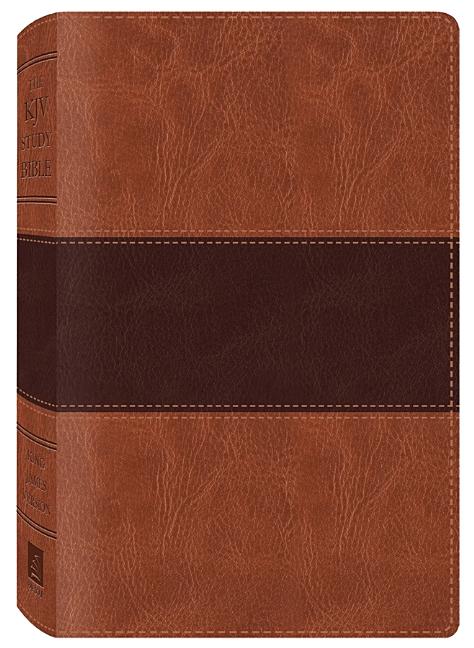 Item #329443 The KJV Study Bible (Two-Tone Brown) (King James Bible). Barbour Publishing