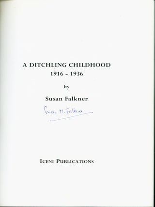 Ditchling Childhood: 1916-1936