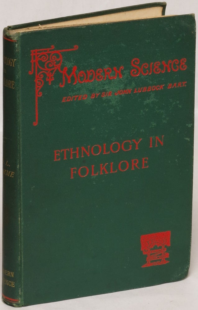 Item #109071 Ethnology in Folklore. George Laurence Gomme.