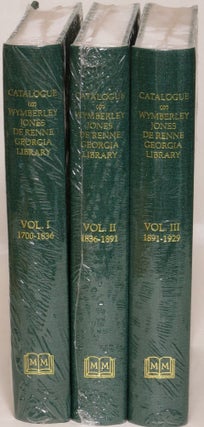 Item #122409 Catalogue of the Wymberley Jones De Renne Georgia Library. Azalea Clizbee, compiler