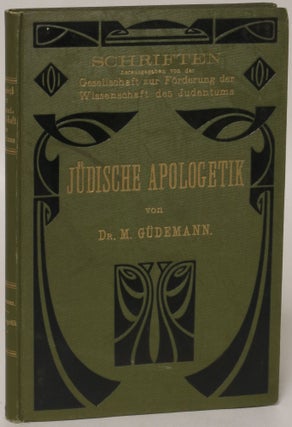 Item #140183 Juedische Apologetik. Moritz Güdemann