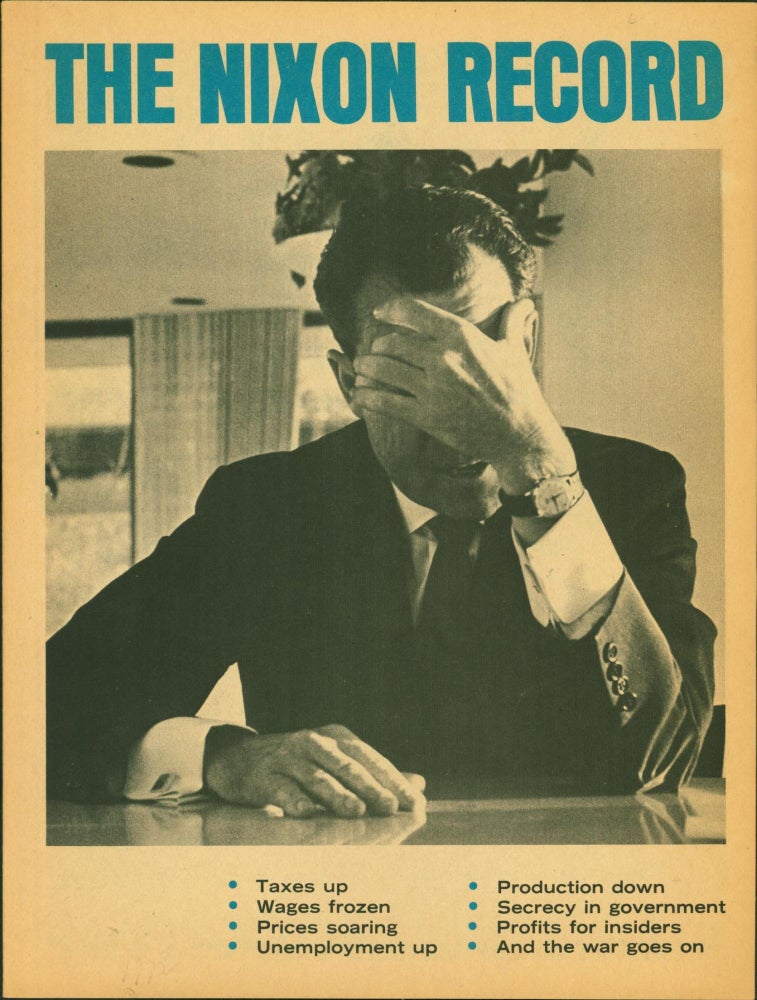 Item #142568 The Nixon Record [cover title]