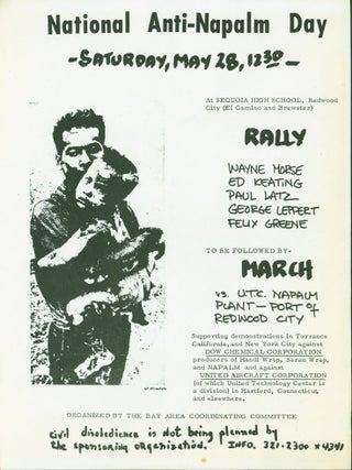 Item #145523 National Anti-Napalm Day. . .Rally . . . to Be Followed by a March