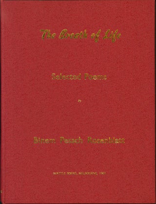 Item #147265 The Breath of Life: Selected Poems. Binem Pesach Rosenblatt