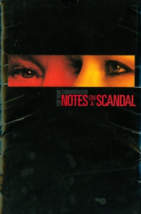 Item #147592 Notes on a Scandal [FYC, For Your Consideration]. Patrick Marber, screenplay
