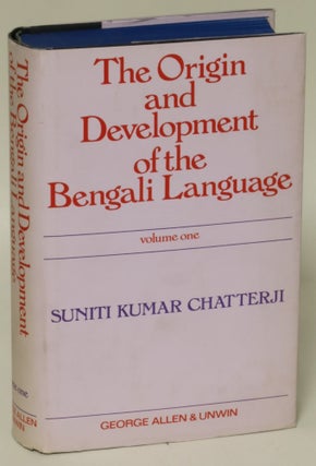 Item #154342 Origin and Development of the Bengali Language: Part I: Introduction, Phonology....
