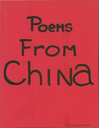Item #169957 Poems from China. China CLARK