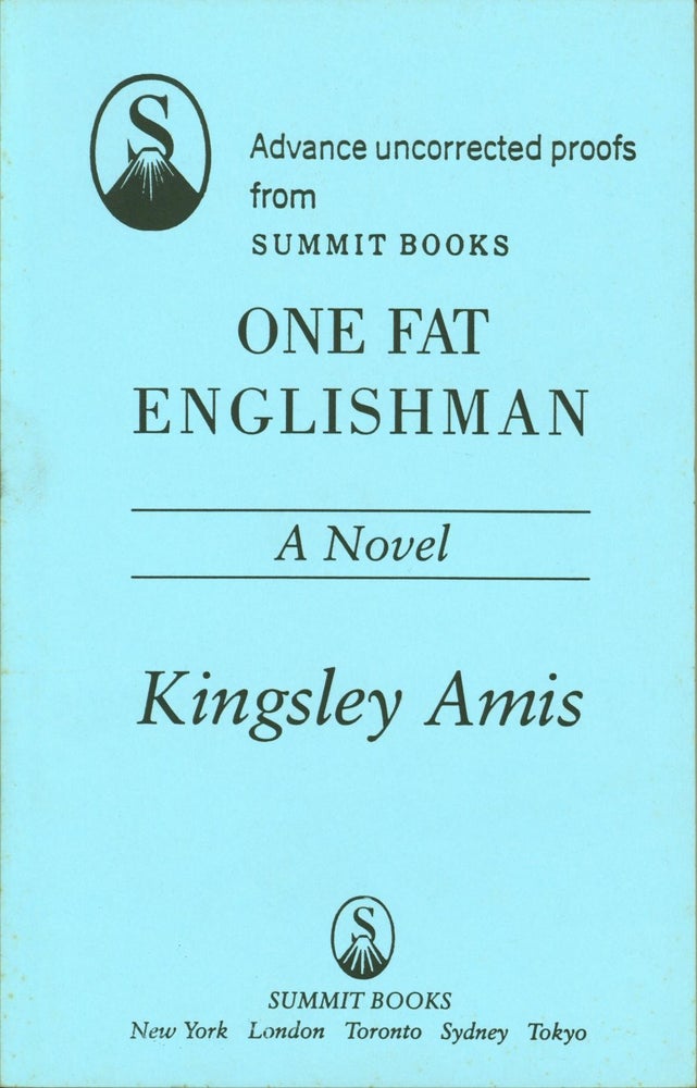 Item #173642 One Fat Englishman [Uncorrected Proofs]. Kingsley Amis.