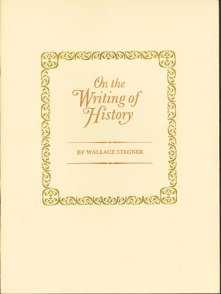 On the Writing of History