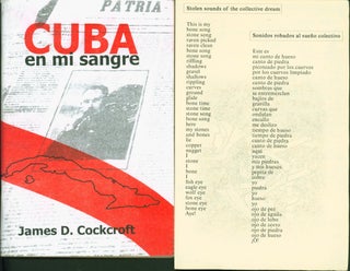 Item #182774 Cuba en mi sangre: Entrevistas, ensayos, poemas. James D. Cockcroft