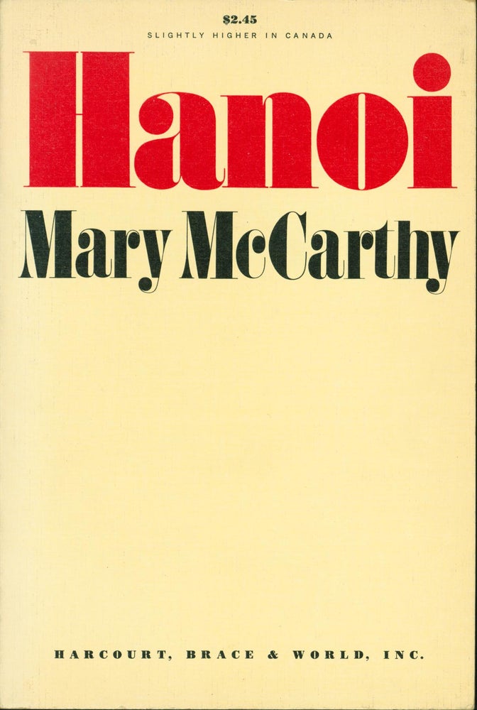 Item #190468 Hanoi. Mary McCarthy.
