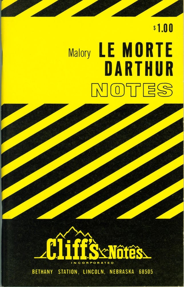 Item #193747 Le Morte Darthur Notes (Cliff's Notes). John Gardner.