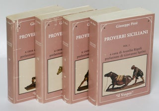 Item #196121 Proverbi siciliani [4 volumes]. Giuseppe Pitre