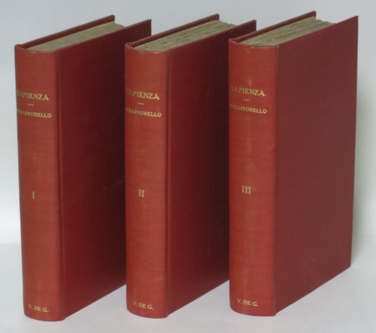 Item #196195 La sapienza del mondo ovvero dizionario universale dei proverbi di tutti i popoli [3 volumes]. Gustavo Strafforello.