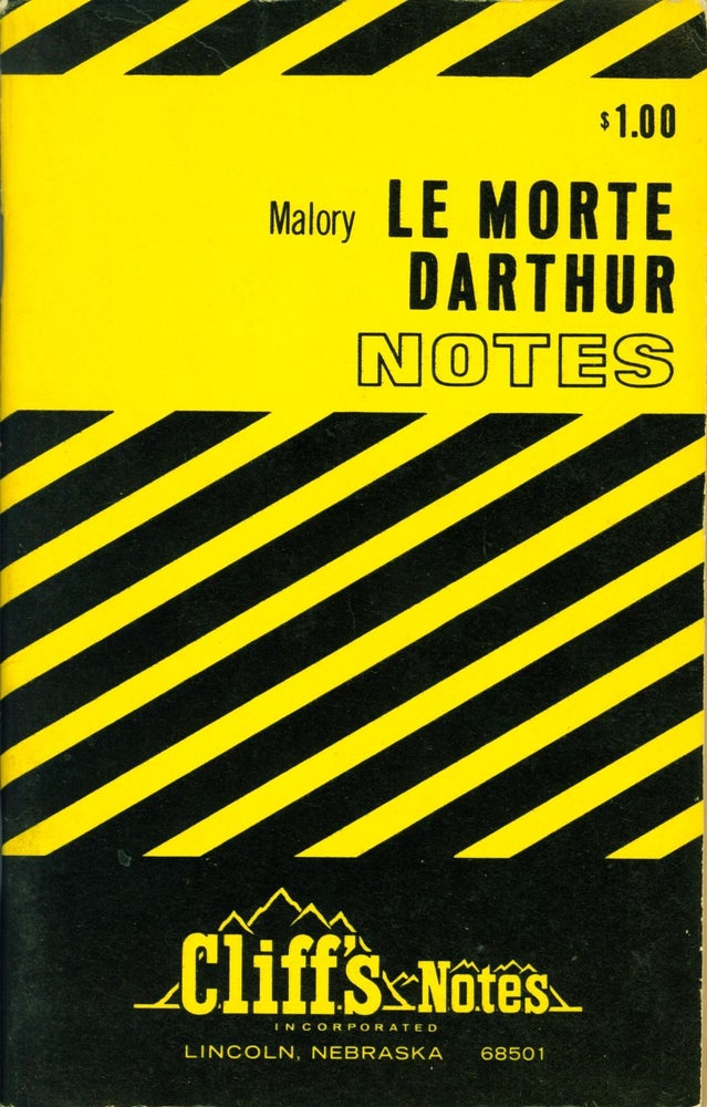 Item #206107 Le Morte Darthur Notes (Cliff's Notes). John Gardner.