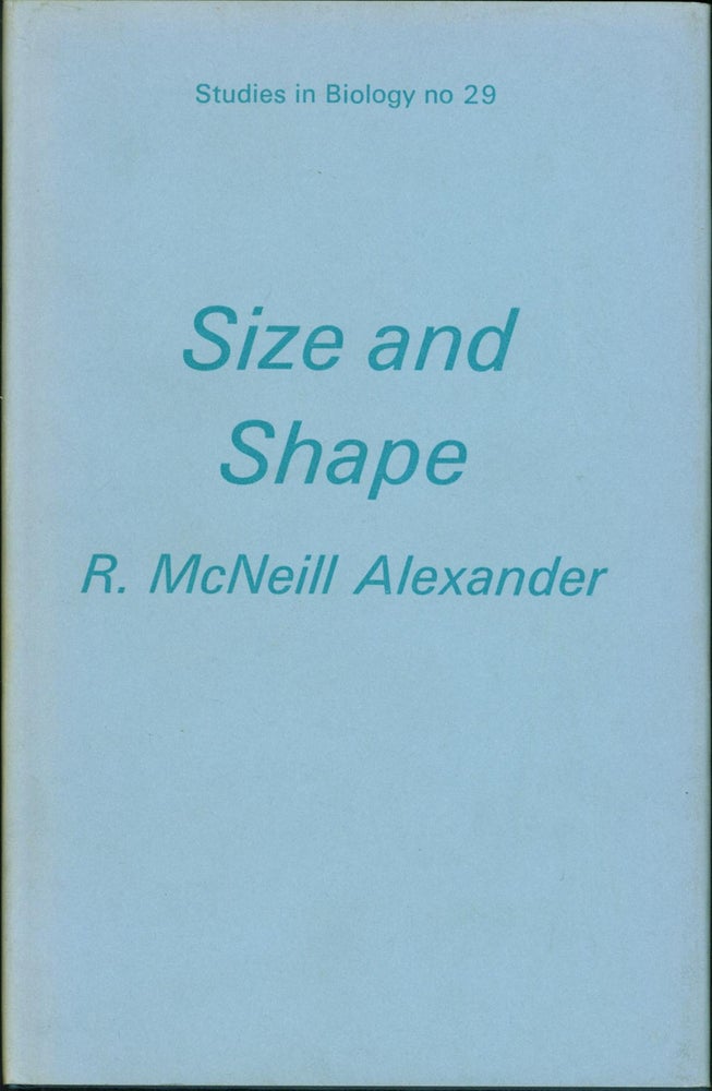 Item #208580 Size and Shape. R. McNeill Alexander.