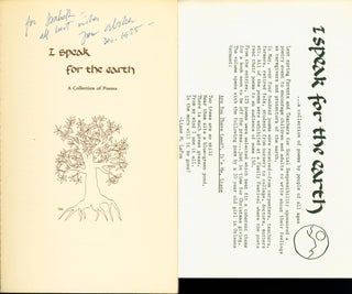 I Speak for the Earth: A Collection of Poems