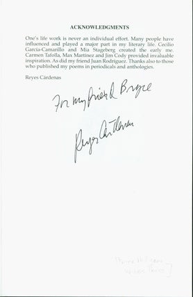 Reyes Cardenas: Chicano Poet 1970-2010