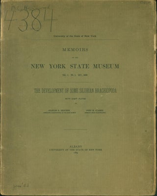 Item #215202 Memoirs of the New York State Museum: The Development of Some Silurian Brachiopoda...