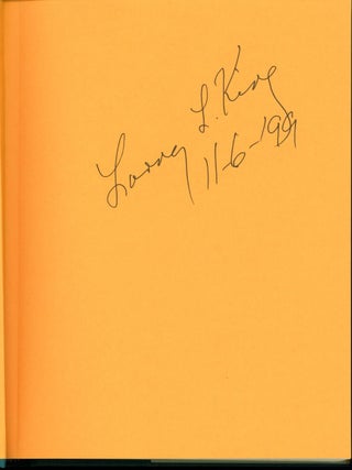 Larry L. King: A Writer's Life in Letters, Or, Reflections in a Bloodshot Eye