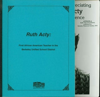 Item #224336 Ruth Acty, First African American Teacher in the Berkeley Unified School District....