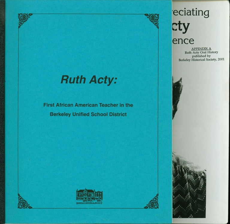 Item #224336 Ruth Acty, First African American Teacher in the Berkeley Unified School District. Ruth Acty, Therese Pipe, Jerri Lange.