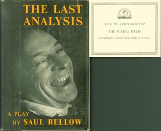 Item #227727 The Last Analysis: A Play. Saul Bellow