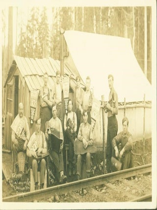Item #228626 Evening, Polson Logging Co. Hoquiam, WN Camp 6 [RPPC