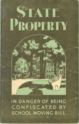 Item #228976 State Property in Danger of Being Confiscated by School Moving Bill. J. O. Lindstrom