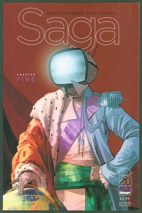 Item #256665 Saga #5 (2nd printing). Brian K. Vaughan, Fiona Staples