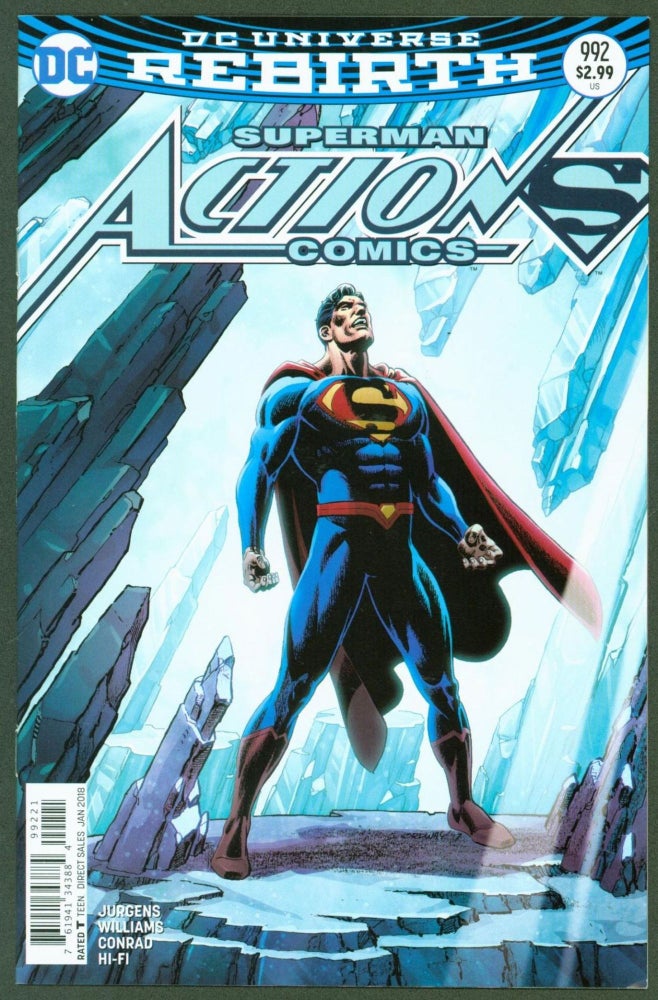 Item #258158 Action Comics #992 (Jerry Ordway variant cover). DC Comics, Dan Jurgens, Rob Williams, Will Conrad.