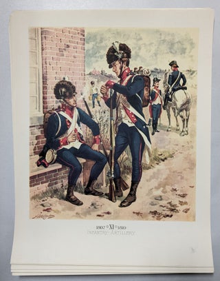 Uniforms of the United States Army Group 6 - 1851-1861(lot of 20 prints)
