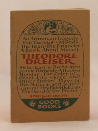 Item #261990 A Book About Theodore Dreiser and His Work. Theodore Dreiser