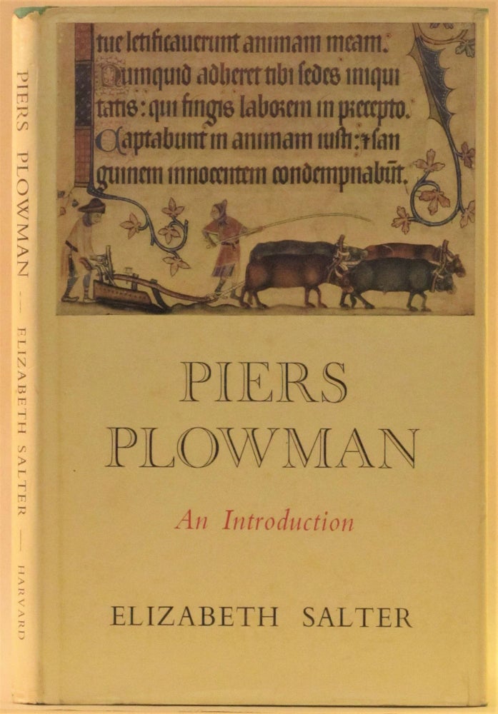 Item #262377 Piers Plowman: An Introduction (Second edition). Elizabeth Salter.
