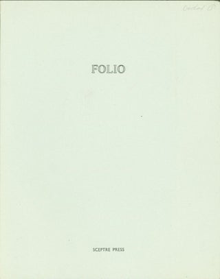 Item #262816 Folio. Gavin Ewart, Elizabeth Jennings, Laurence Lerner, Peter Redgrove, Peter Finch