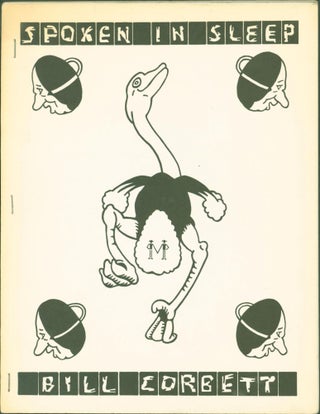 Item #262885 Spoken in Sleep. William Corbett, Bill