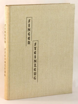 Item #263937 Das Steinzeug. Felix SINGER