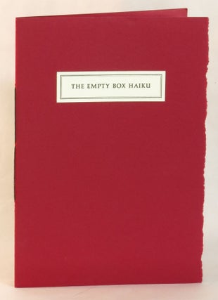 Item #264141 The Empty Box Haiku. John Espey